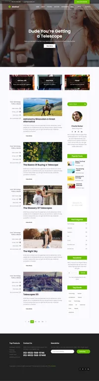 medical-2 mini website template desktop screenshot