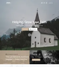 spring mini website template desktop screenshot